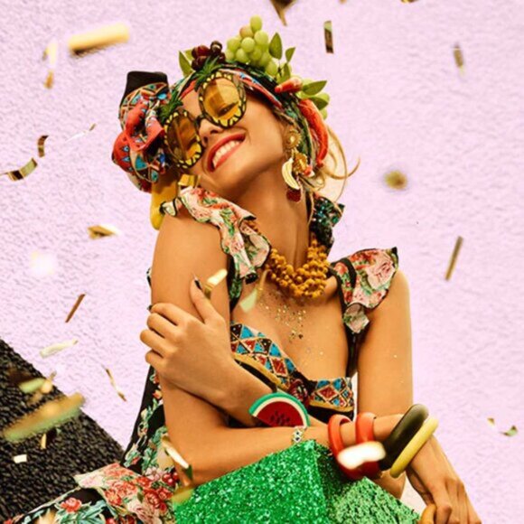 Camilla Toucan play bustier top with frill Size Small b72E - Picture 8 of 10